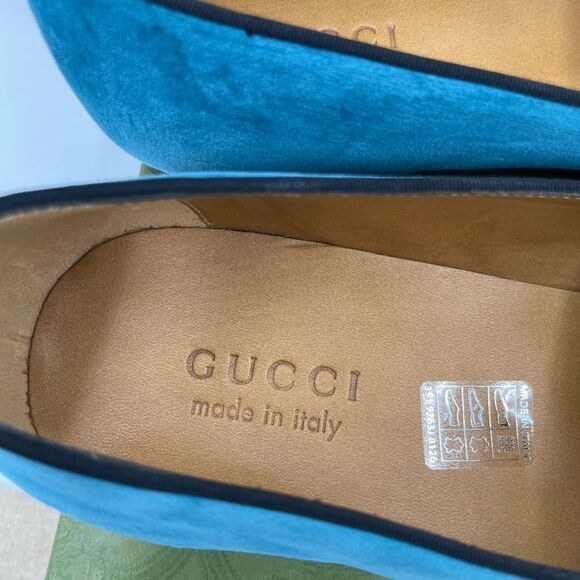 Men’s Gucci velvet horse bit loafers size 9 fits 10 US made in Italy - Picture 7 of 8